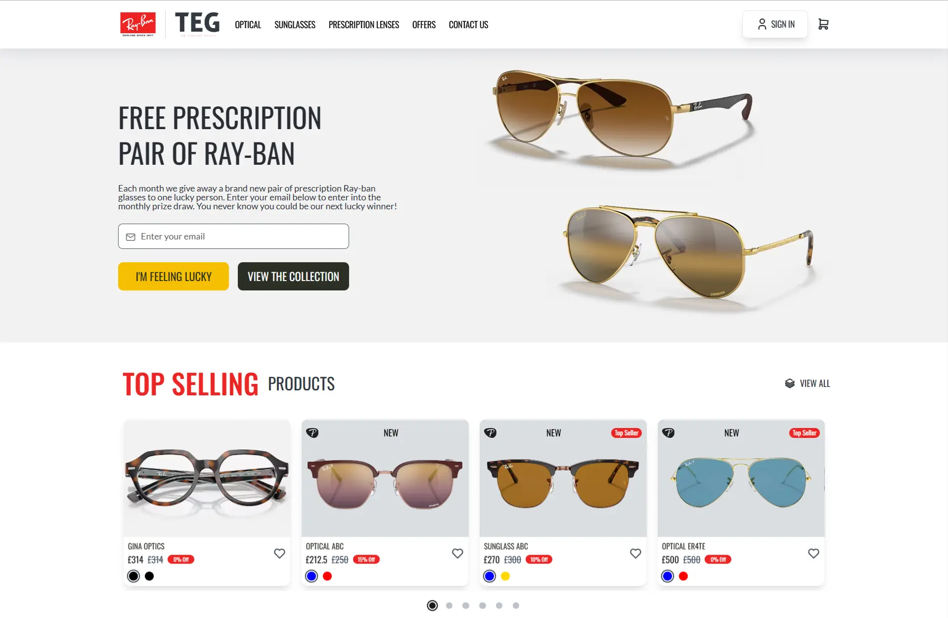 RayBan-TEG project preview