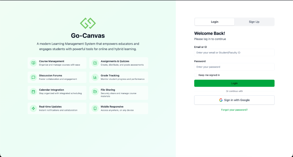 Go-Canvas project preview